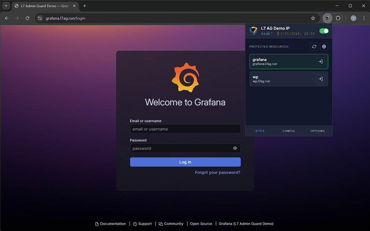 Grafana Login